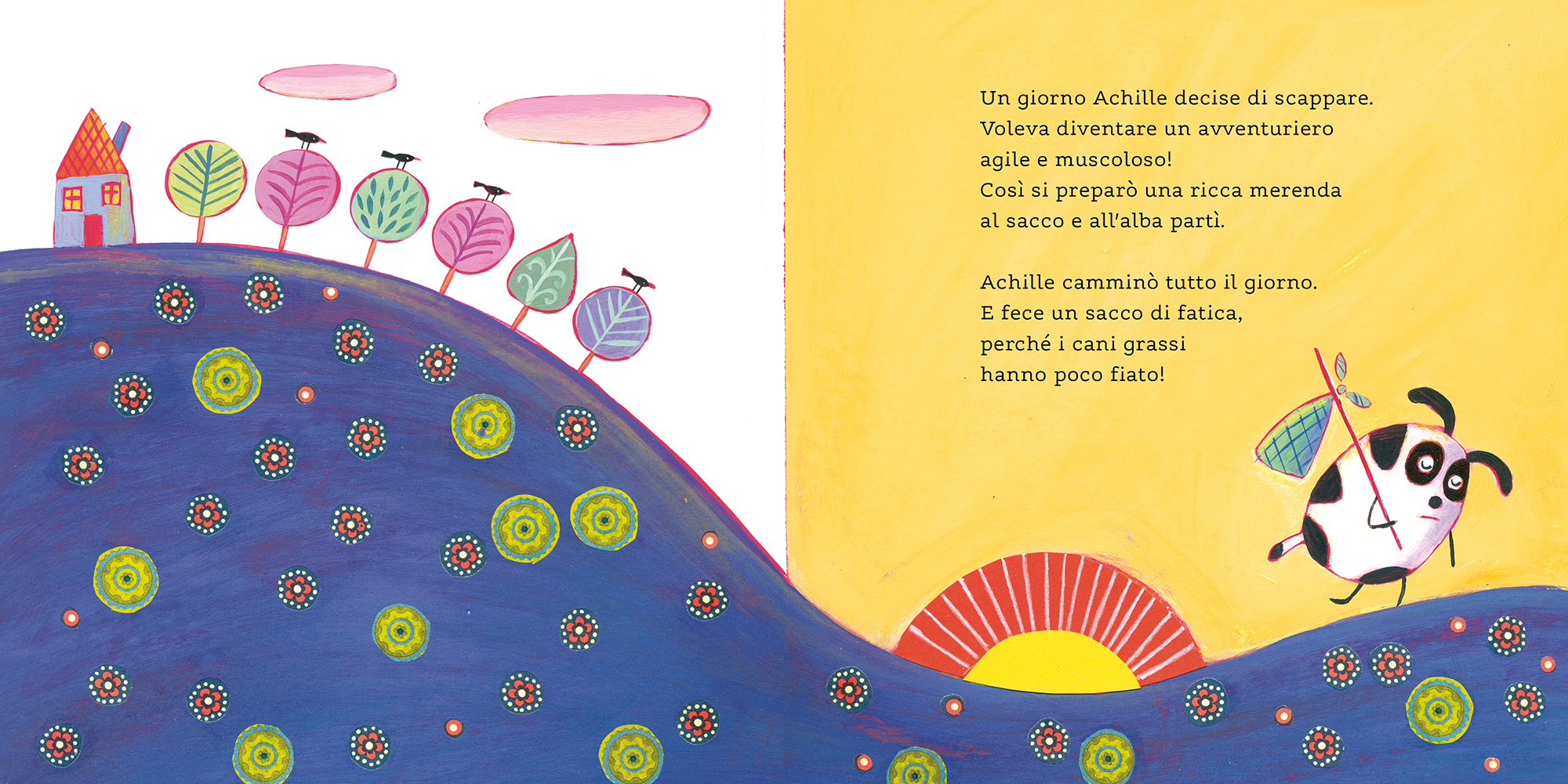 Achille cane quadrato, Giulio Fabroni, Gloria Francella